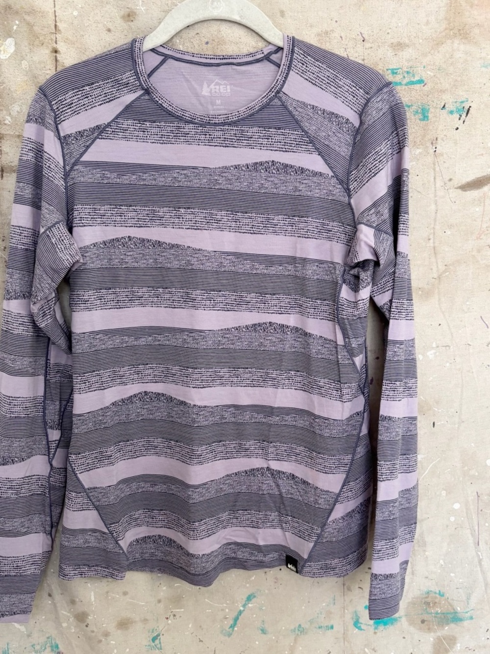 REI Midweight Base Layer Merino Wool Crew Top - Picture 2 of 5
